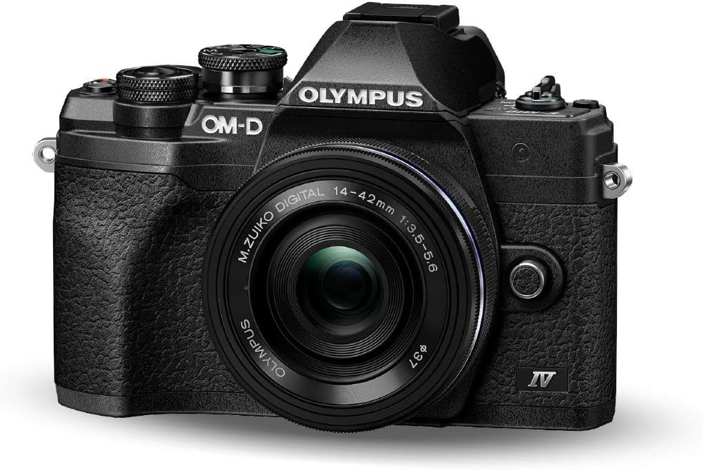Olympus OM-D E-M10 Mark IV Micro-Four-Thirds-Systemkamera-Kit, 20 MP Sensor, 5-Achsen-Bildstabilisat