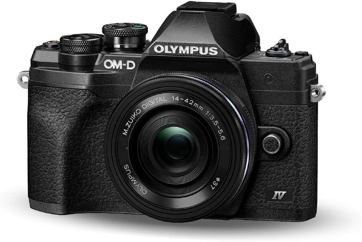 Olympus OM-D E-M10 Mark IV Micro-Four-Thirds-Systemkamera-Kit, 20 MP Sensor, 5-Achsen-Bildstabilisat