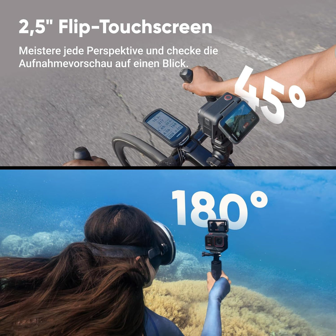 Insta360 Ace Pro 2 Bike-Bundle - 8K wasserdichte Actionkamera mit Leica entwickelt, 1/1,3" Sensor, D