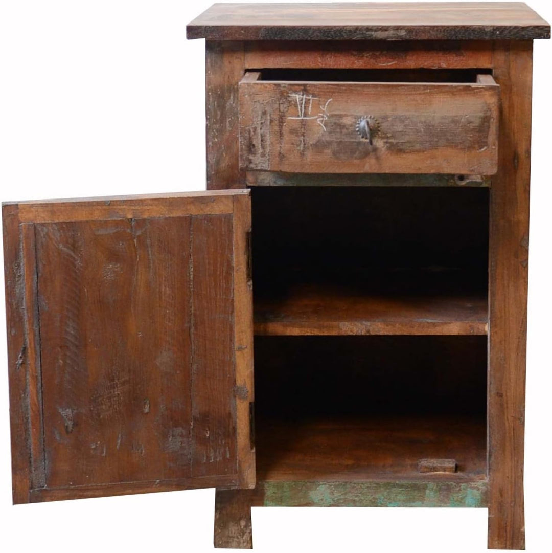 GURU SHOP Vintage Beistellschrank, Kommode, Nachttischschrank, Flurschrank - Modell 9, 75x50x25 cm n