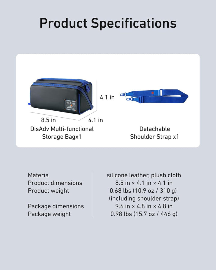 TELESIN DisAdv Kameratasche für DJI Osmo Pocket 3 – Multifunktionale Tragetasche mit Schultergurt, 1