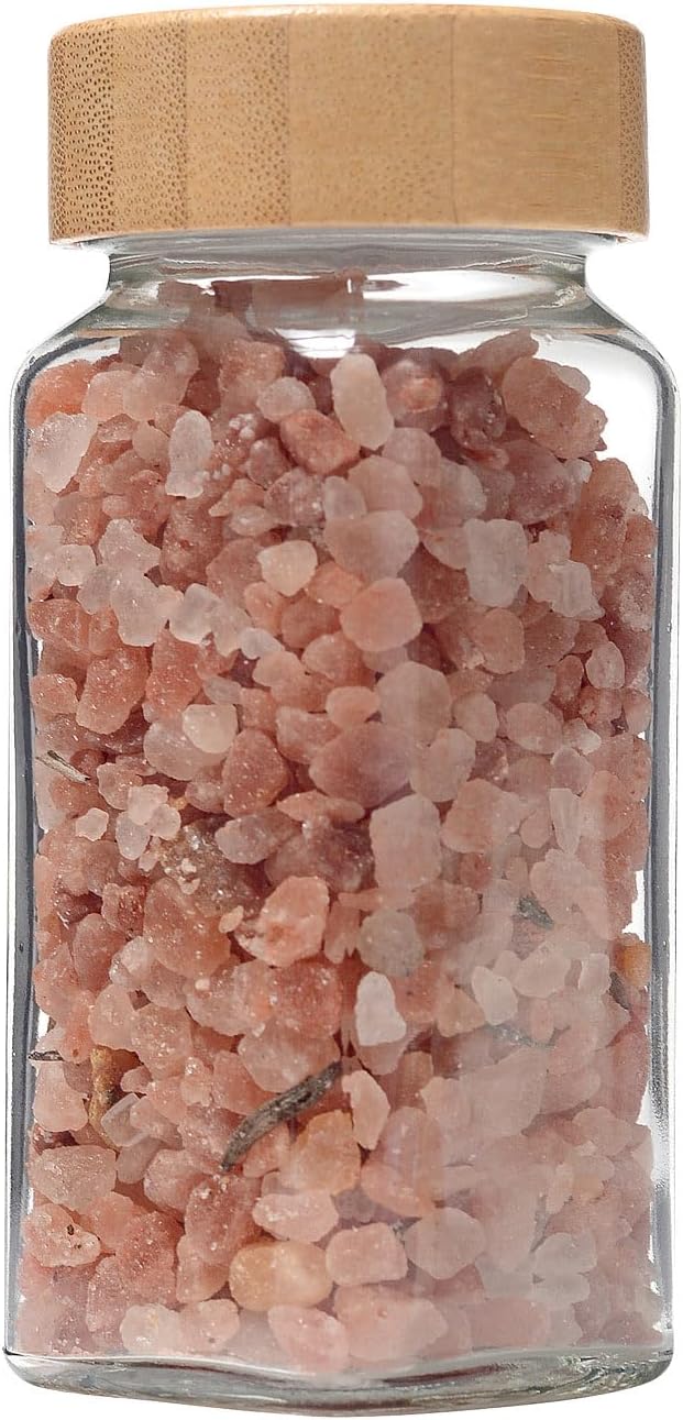 Rosenstein & Söhne Gewürzgläser für Küchen: 48er-Set Gewürzgläser mit Bambusdeckel, je 120 ml, 480 E