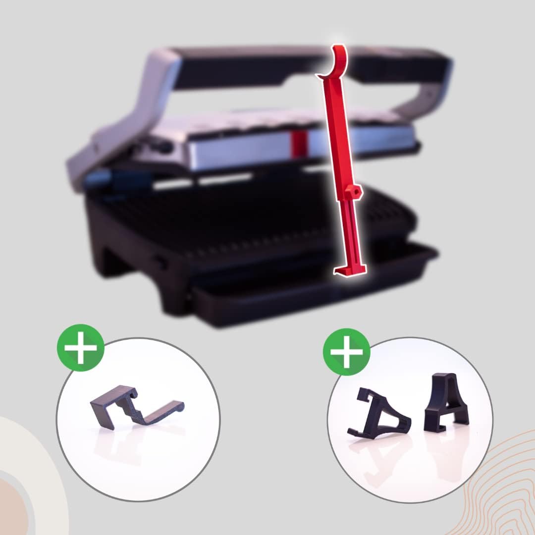 Optigrill Kontaktgrill Abstandshalter Spacer Zubehör für alle Modelle +Standfüsse (Gelb Standard/Plu