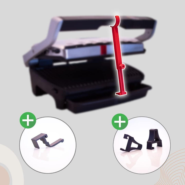 Optigrill Kontaktgrill Abstandshalter Spacer Zubehör für alle Modelle +Standfüsse (Gelb Standard/Plu