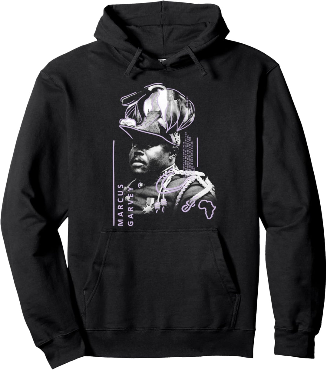 Marcus Garvey Quote Front & Back Pullover Hoodie