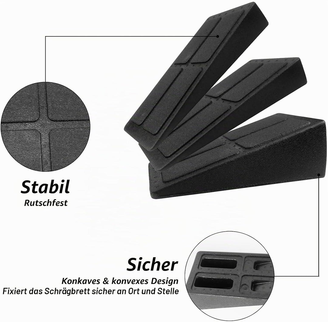 Wadendehner 3er Set Wadentrainer Knieretter Squat Keil Verstellbare Winkel Wadentrainer Keil Waden-S