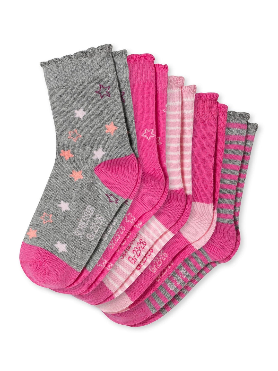 Schiesser Mädchen Strümpfe Socken-5er (5er Pack) 19-22 Sortiert 1_173046, 19-22 Sortiert 1_173046