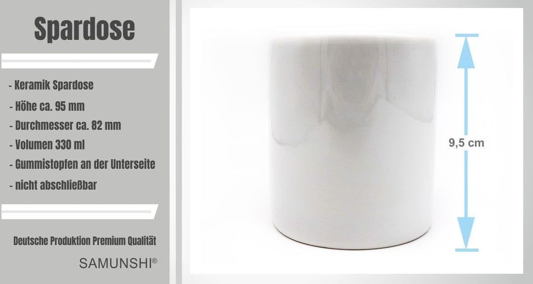 Samunshi® Kinder-Tasse mit einem grossen Einhorn als Motiv Bild Kaffeetasse Teetasse Becher Kakaotas