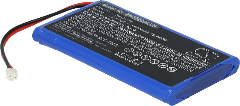 vhbw Akku Ersatz für Nintendo HAC-038 für Spielekonsole (1750 mAh, 3,7 V, Li-Ion)