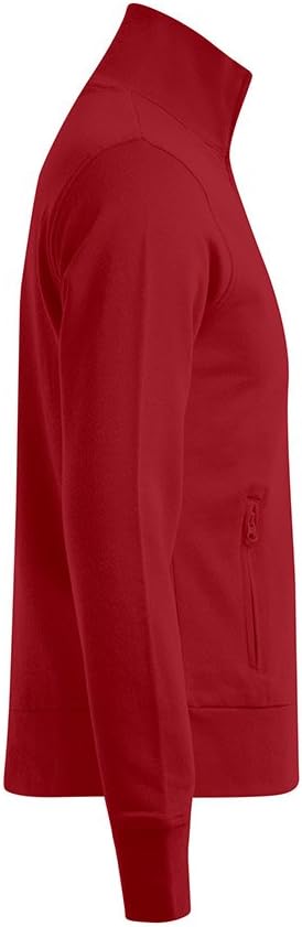 Stehkragen Zip Jacke Herren, Rot, S Fire Red S, Fire Red S