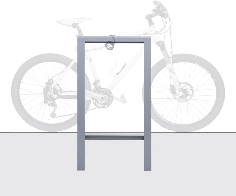 Mendler Fahrradbügel HWC-J74 Fahrradständer Anlehnbügel, verzinkter Karbonstahl Outdoor-pulverbeschi