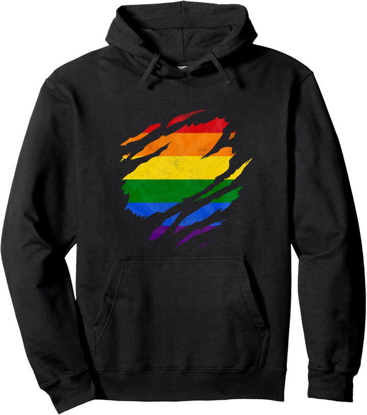 Regenbogen Flagge Homosexualität Queer Love Fahne LGBTQ Pullover Hoodie