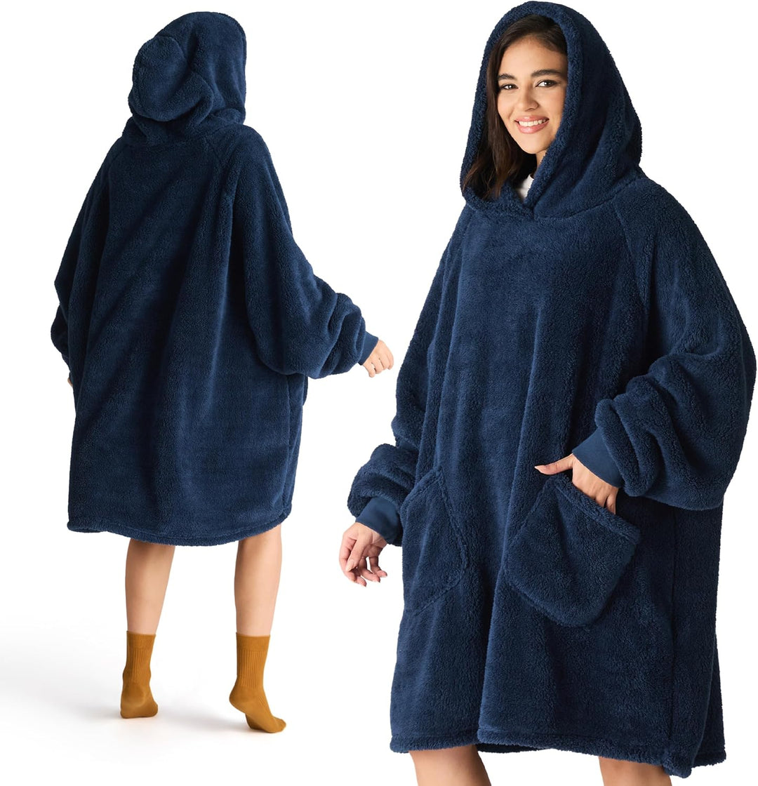 BEDSURE Hoodie Decke mit Ärmeln Deckenpullover - Tragbare Decke zum Anziehen als Geschenke für Fraue
