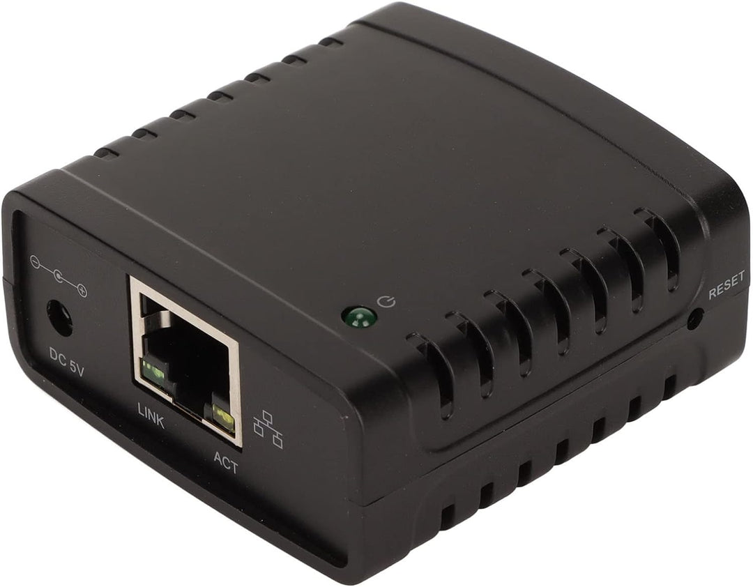 Zunate USB Druckserver, 10 Mbit/S 100 Mbit/S Standard RJ45 LAN Anschluss, USB Ethernet Erweiterungsa