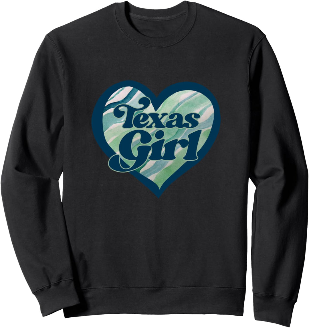 Texas Girl niedliches Texaner-Design Sweatshirt