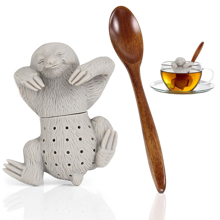 Teesieb für losen Tee, 1 Set Silikon Infuser Lustiger Teebereiter Teefilter Tiere Kompatibel mit den
