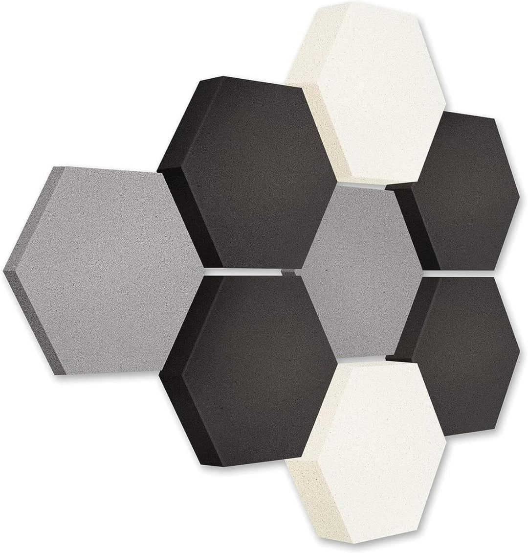 platino24 Akustikpaneele 8 Elemente Edition LOFT 3D I Ø 300mm Akustikplatten Schalldämmung Wand & De