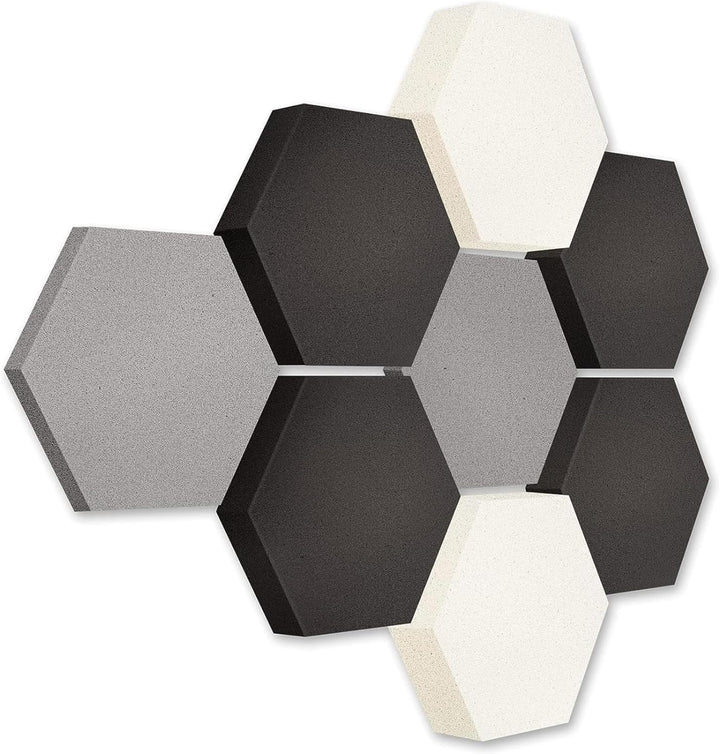 platino24 Akustikpaneele 8 Elemente Edition LOFT 3D I Ø 300mm Akustikplatten Schalldämmung Wand & De