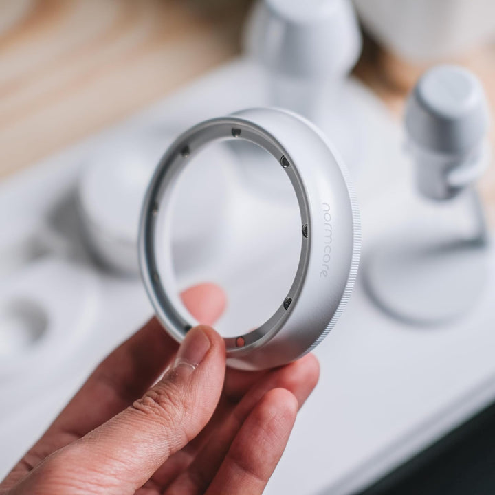 Normcore 58 mm Espresso-Dosiertrichter V2 – magnetischer Dosierring – 18 mm eloxiertes Aluminium mit