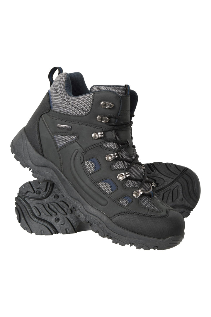 Mountain Warehouse Adventurer Mens Waterproof Boots - IsoDry Schuhe mit Synthetik-Obermaterial, Mesh
