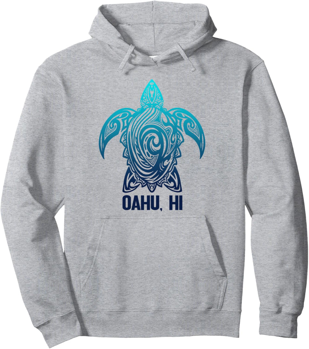 Oahu Hawaii Tribal Schildkröte hawaiianischer Surfer Tauchen Pullover Hoodie