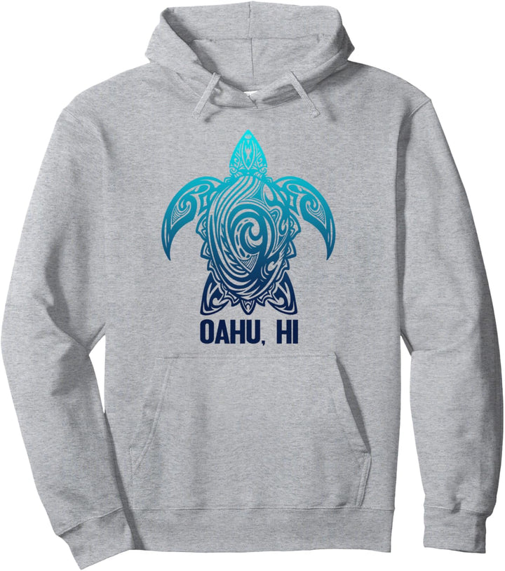 Oahu Hawaii Tribal Schildkröte hawaiianischer Surfer Tauchen Pullover Hoodie