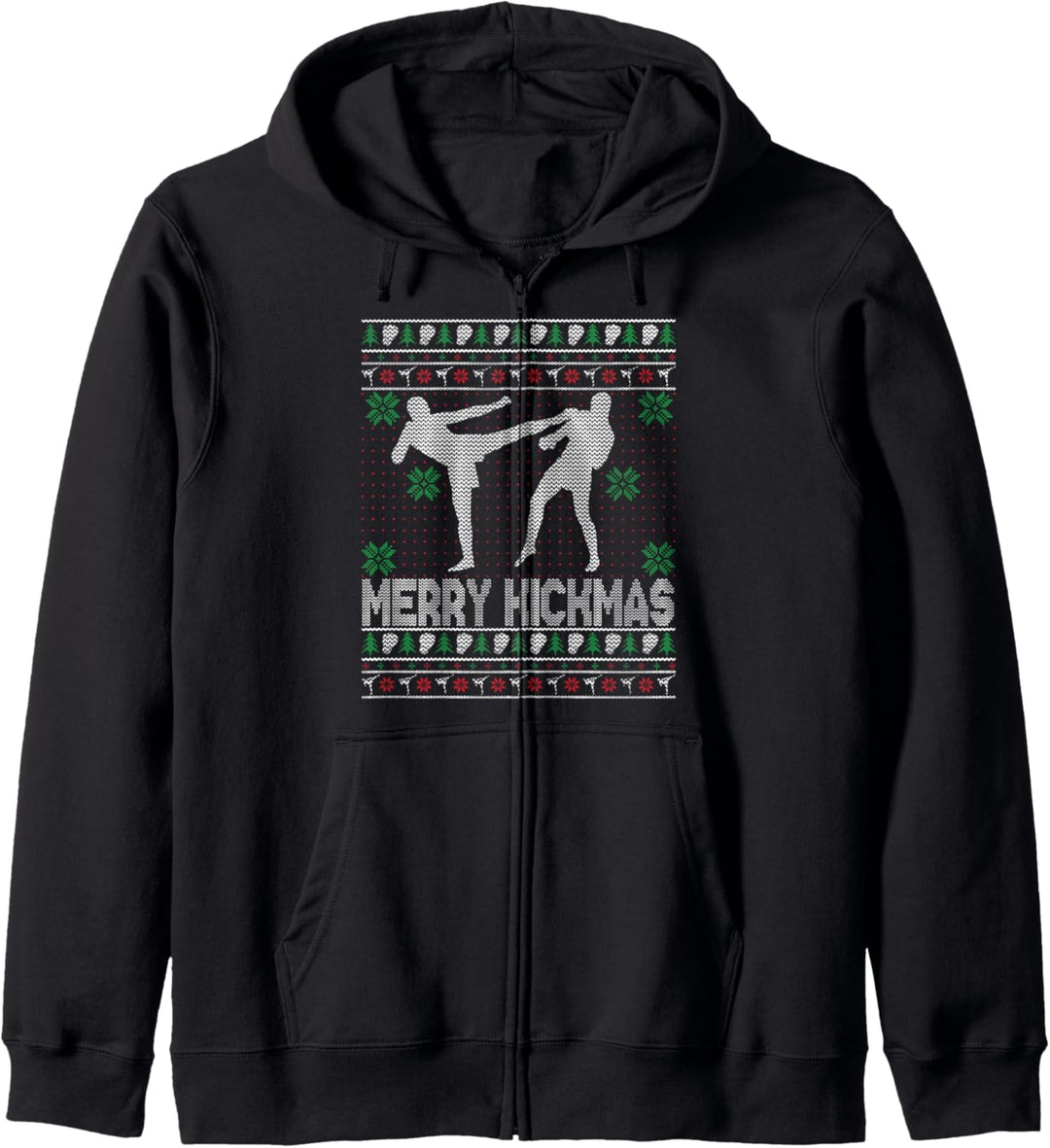 Merry Kickmas Taekwondo Funny Christmas Kickboxing Kapuzenjacke