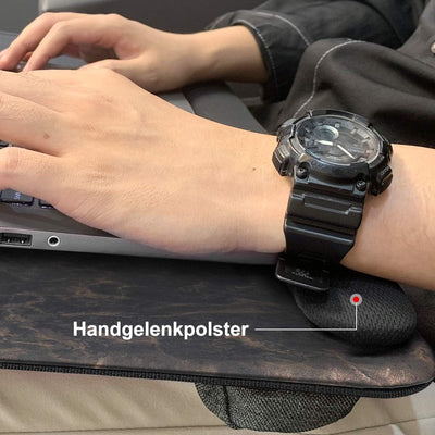Laptopkissen für Bett mit Kissen，Laptop Unterlage Zubehör Couch mit Mausunterlage and Handgelenkaufl