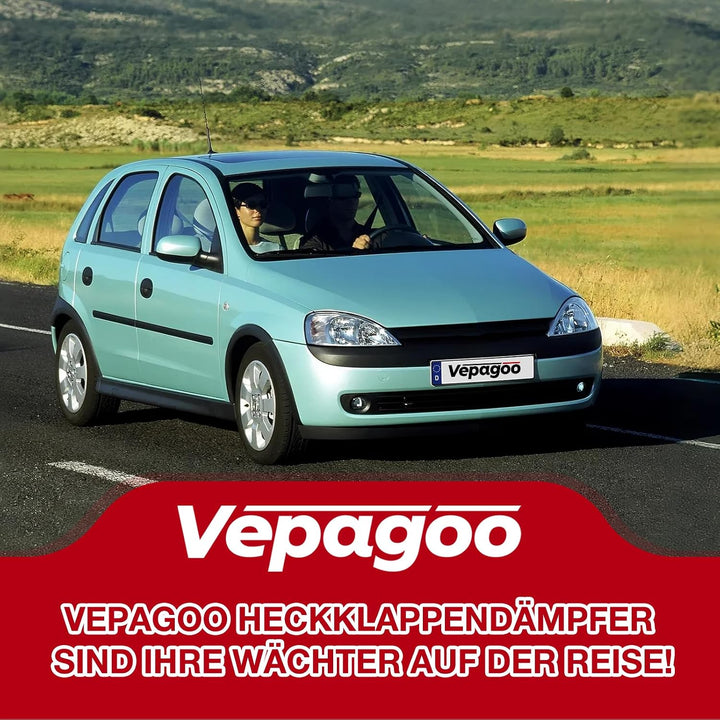 Vepagoo Heckklappendämpfer Gasdruckfedern für Opel Corsa C F08 F68 W5L 2000-2009 kofferraum dämpfer