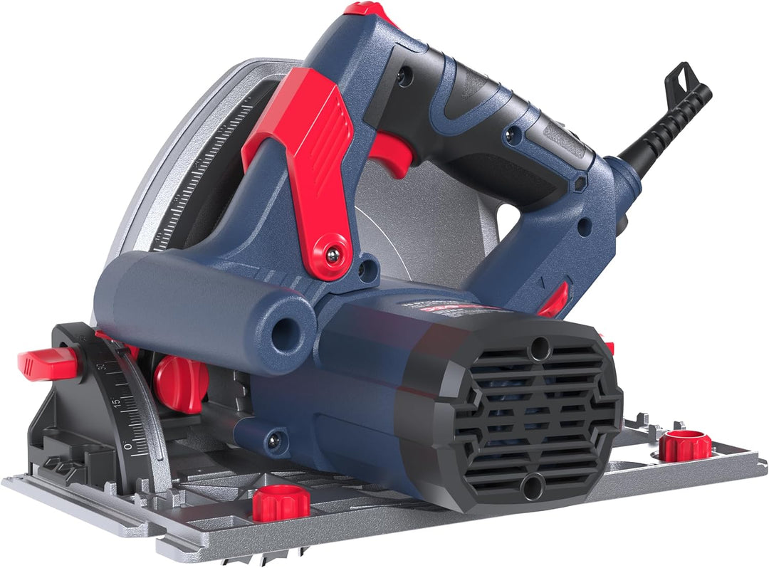 Güde 58232 Tauchkreissäge TS 57-1400 KE Set (1400 W, Sägeblatt-Ø 165 mm, Paralleler Tauchmechanismus