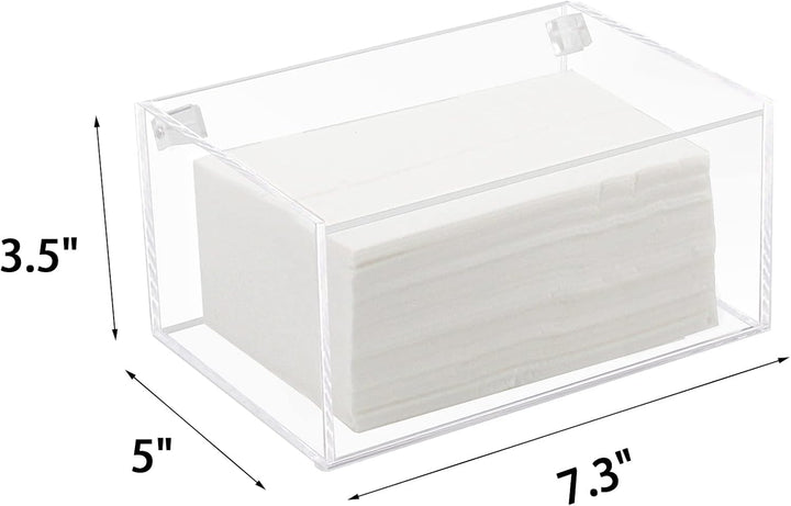 Watpot Acryl-Wäschetrockner-Bettlakenhalter, transparente Trocknerblätter, Behälter mit Deckel für W