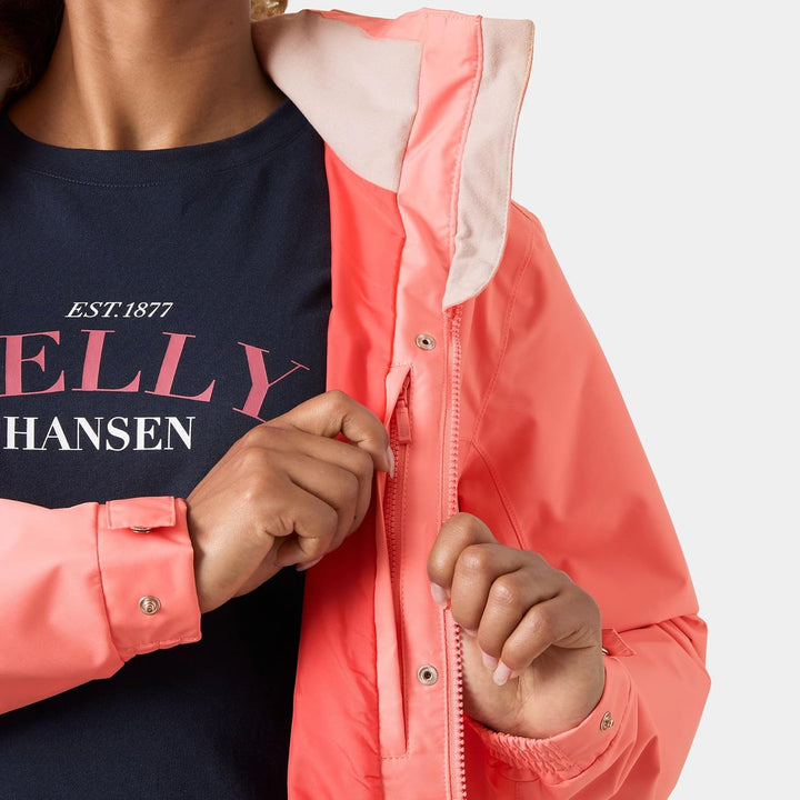 Helly Hansen Damen Aden Regenjacke L Coral Almond, L Coral Almond