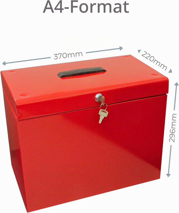 Ablagebox / Hängemappenbox (aus Metall, A4) rot Rosa Einzelbett, Rosa Einzelbett
