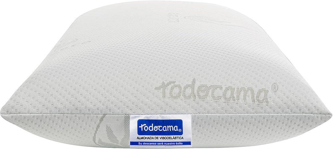 Todocama Todolit Viskoelastisches Kopfkissen, 75 cm, 2 Stück, Weiss Pack de 2 unidades - 75 cm, Pack