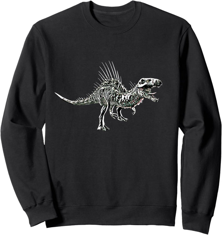 Spinosaurus Dinosaurier Motiv Saurier Urzeit Zähne Dino Sweatshirt