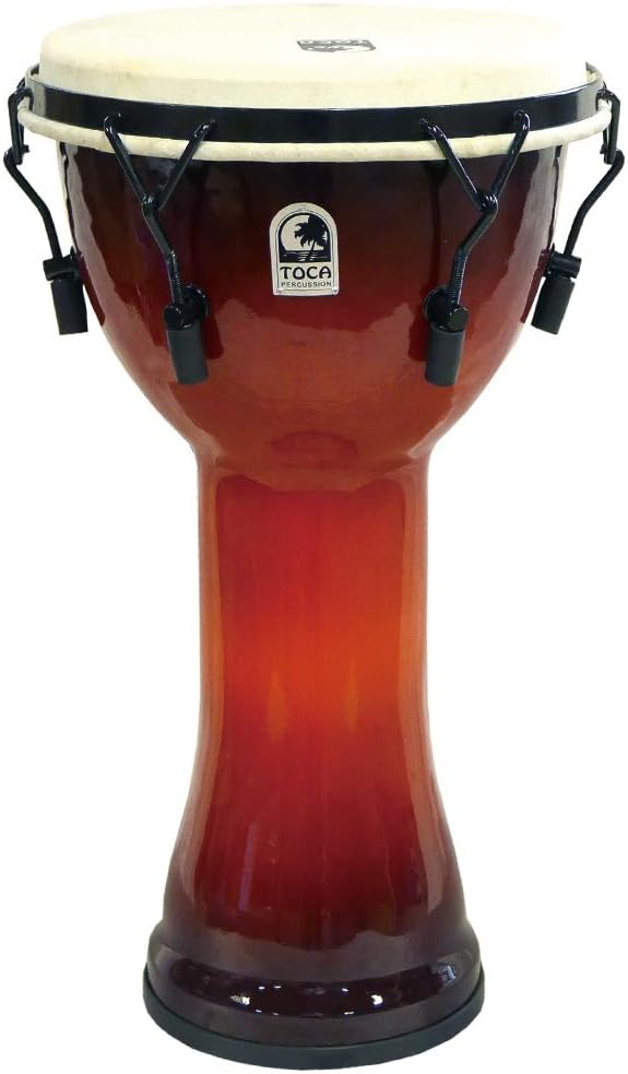 TOCA Djembe Freestyle Mechanically Tuned SFDMX-10AFS African Sunset 10" 10", Höhe 20" (51 cm) Freest