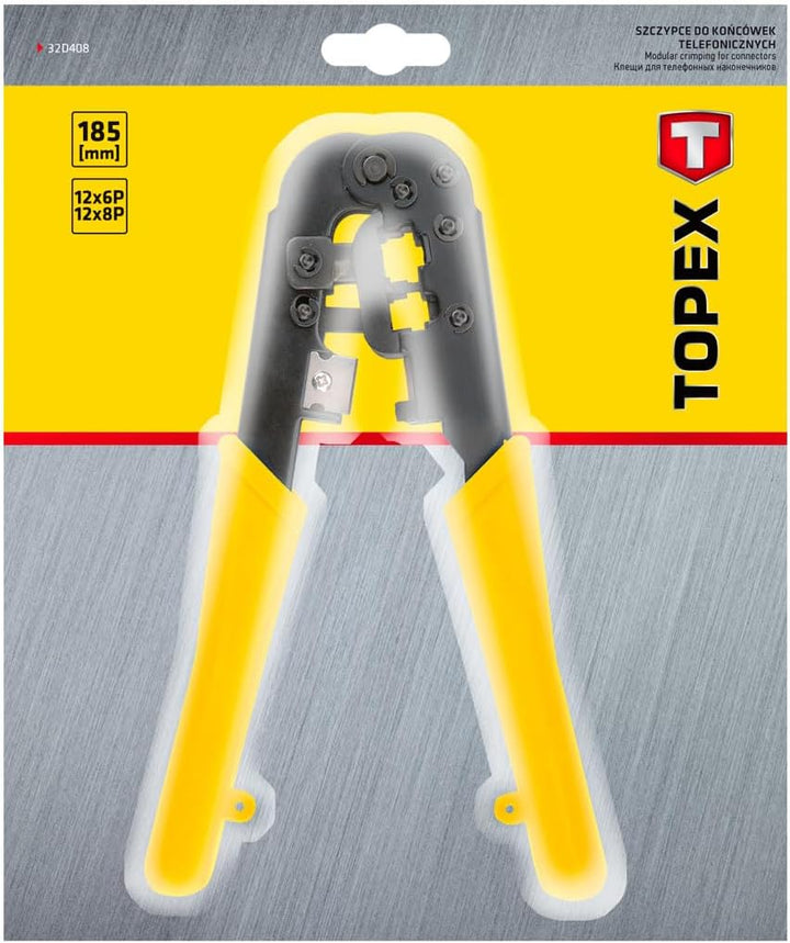 Topex 32d408 – Zange für Pressen Modularstecker (185 mm)