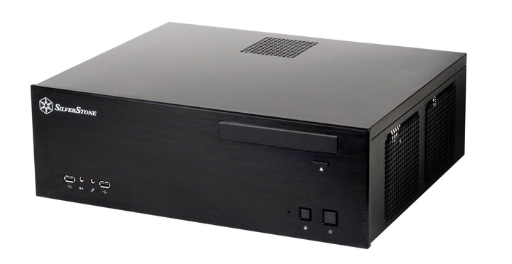 SilverStone SST-GD04B USB 3.0 - Grandia HTPC Micro ATX Desktop Gehäuse mit hochleistungsfähigem und
