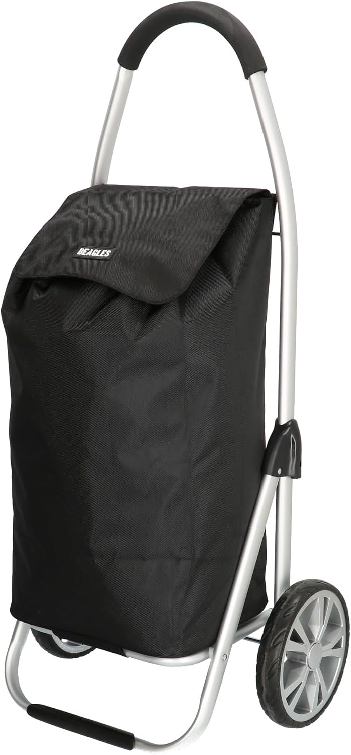 Beagles Alberic Einkaufstrolley mit Doppelrädern - Praktischer Boodschappen Trolley mit Ständer und