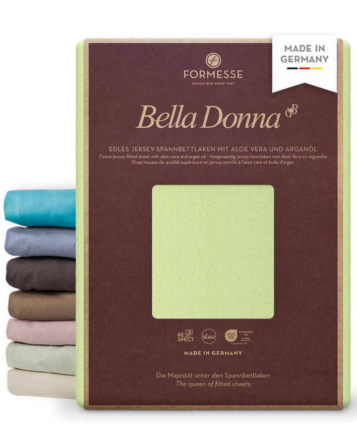 Bella-Donna Bella-Donna Jersey Spannbettlaken, Limettengrün, 180 cm x 200 cm