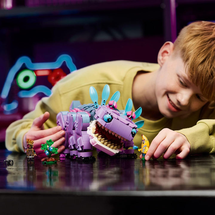 LEGO Fortnite Klombo Gaming Spielzeug - Spielset mit Minifiguren - Dinofigur mit Inselabenteuer-Scha