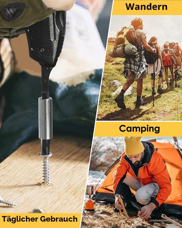 Geschenke für Männer, Multper 5 in 1 Multitool &amp; 18 in 1 Schneeflocken Multitool Gadgets, Faltbares