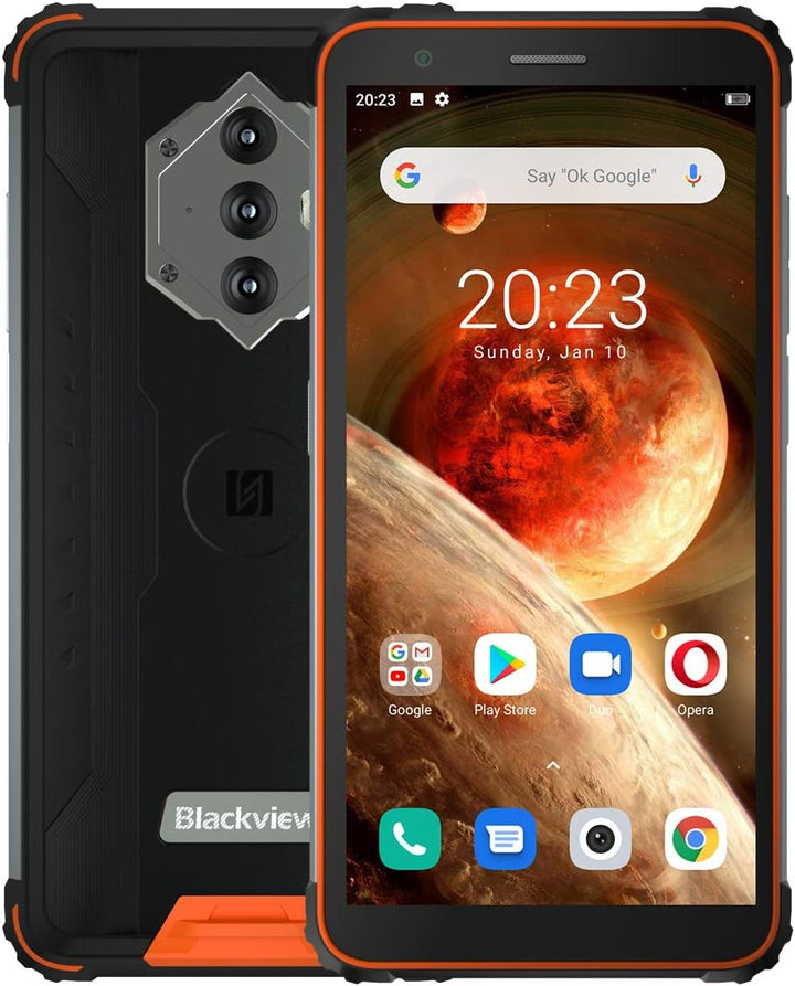 Blackview BV6600 - Smartphone 64GB, 4GB RAM, Dual SIM, Orange, Orange