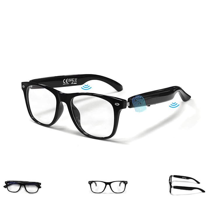 LONGLU Smart Glasses – Echtzeit-AI-Übersetzung per App, Bluetooth 5.4 für Anrufe/Musik, Leichtgewich