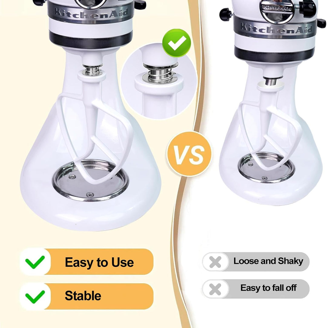 4 Pack Edelstahlfeder und Unterlegscheibe passend für Kitchen Aid Standmixer 3.5/4/5/6/7/8Qt Kitchen