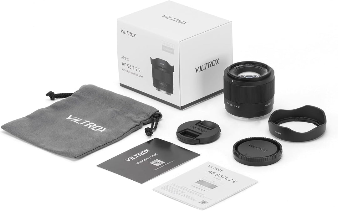 VILTROX 56mm f1.7 E Objektiv für Sony E-Mount 56mm F1.7 E Autofokus Grosse Blende Portrait APS-C Obj