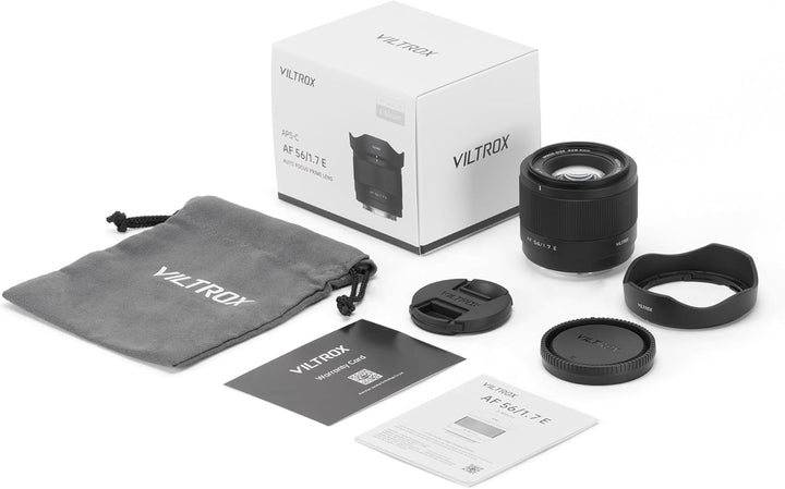 VILTROX 56mm f1.7 E Objektiv für Sony E-Mount 56mm F1.7 E Autofokus Grosse Blende Portrait APS-C Obj