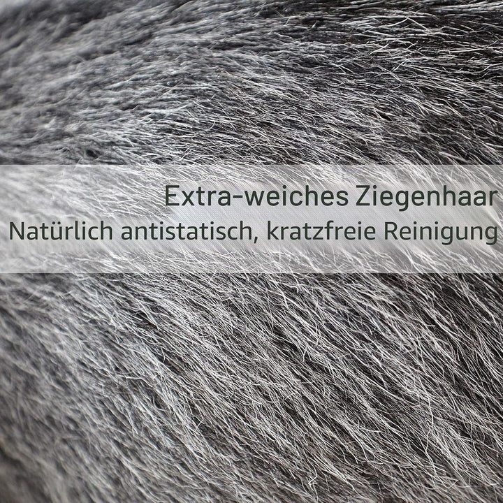 Redecker Staubbürste Tisch-Kehrer Handbesen Ziegenhaar 25 cm
