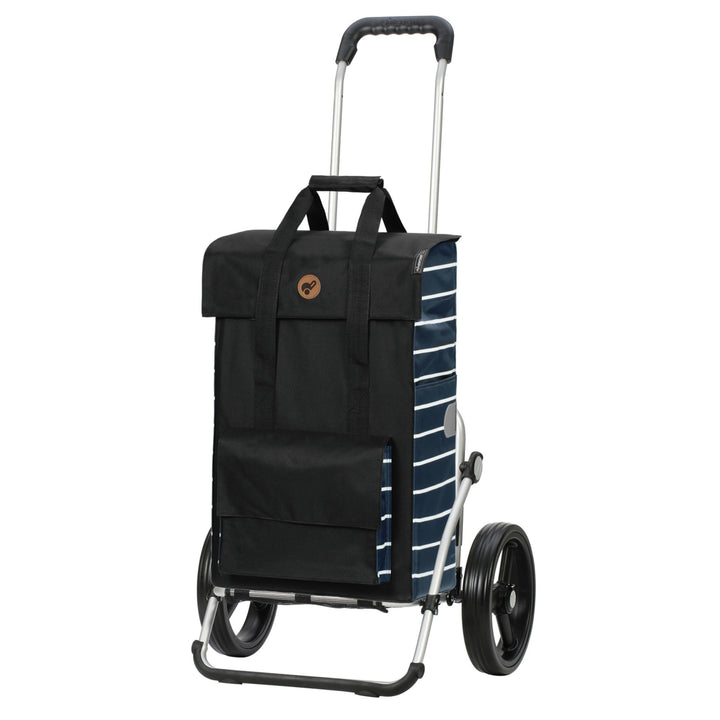 ANDERSEN Einkaufstrolley - Royal Shopper Jella blau 51 L Einkaufsroller, hohe Qualität, stylisch, Al