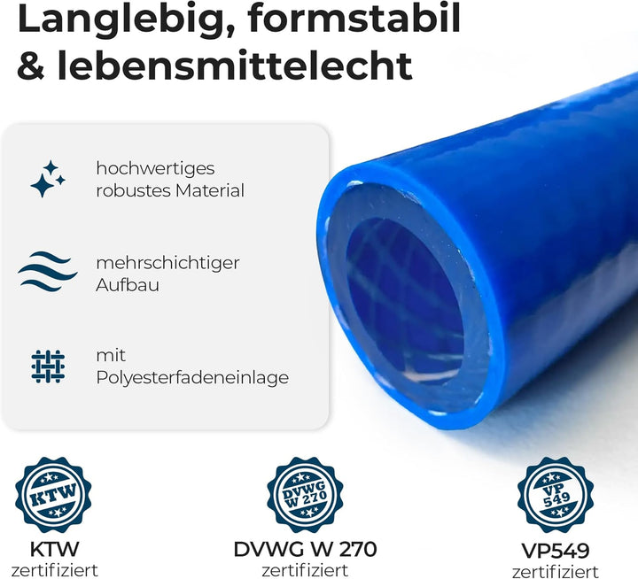 Alb Filter® Schlauchset für Wohnmobil und Camping (Basic, 10 Meter) Basic 10 Meter, Basic 10 Meter